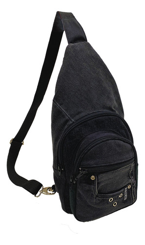 Mochila Bolso Bandolera Cruzado, Jeans Reciclados, Ecocitex