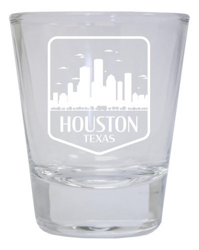 And R Imports Houston Texa Souvenir Vaso Chupito Grabado 1.5