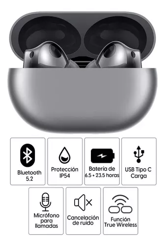 HUAWEI FreeBuds Pro 2 Audífonos Inalámbricos (Conexión Bluetooth 5.2,  Cancelación de Sonido Durante Llamada, Batería con duración de hasta 6.5  Horas)- Blanco : : Electrónicos