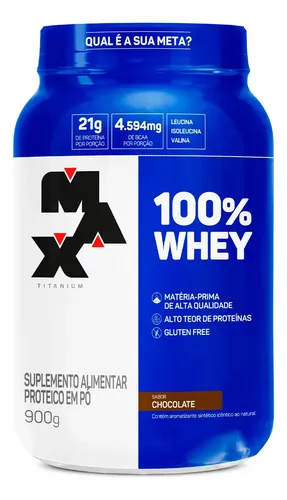 POTÃO DE WHEY 100% DA MAX TITANIUM
