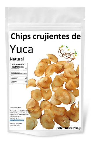 250 Gr Chips De Yuca Natural Horneado Crujiente