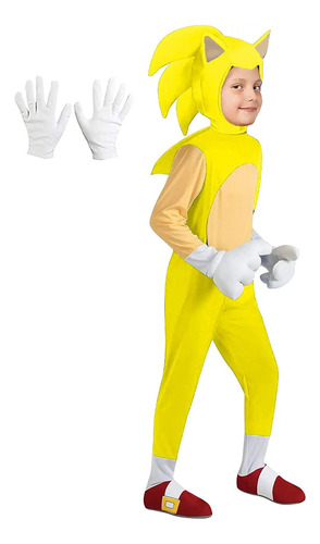 Disfraz De Sonic The Hedgehog De Lujo Para Halloween Para Ni