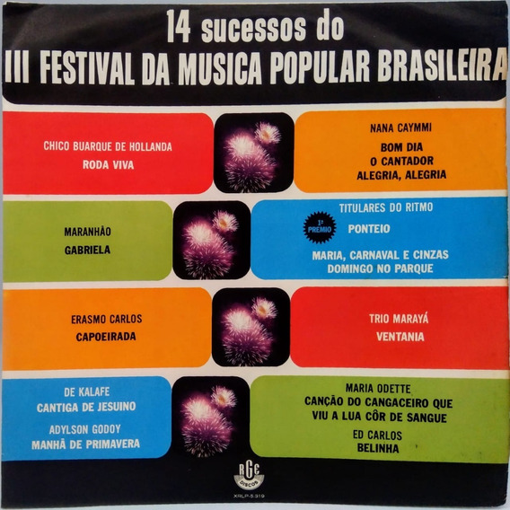Lp 14 Sucessos Do Iii Festival Da Musica Popular Brasileira | MercadoLivre