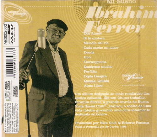 Cd Ibrahim Ferrer - Mi Sueño - Digipack