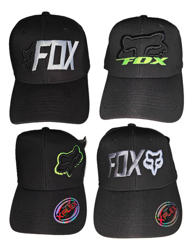 Gorra Fox Curva Cerrada Pack De 4 Diseños