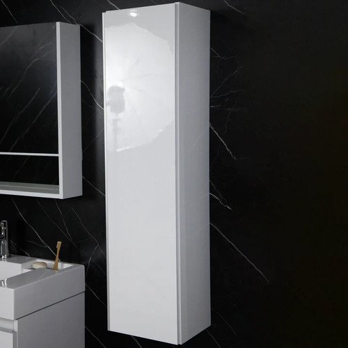 Mueble De Baño Tolva Colgante Organizador Blanco Laqueado Cu