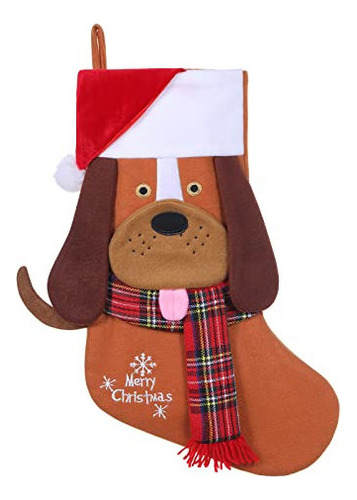 Twsantamas Medias Navideñas 3d Para Mascotas Lindas De 19,5