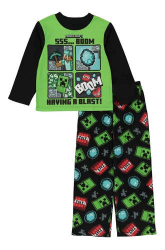 Pijama Para Niños Minecraft Importado