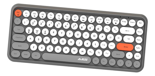 Bonito Teclado Inalámbrico Bluetooth Ajazz 308i Gris Gris