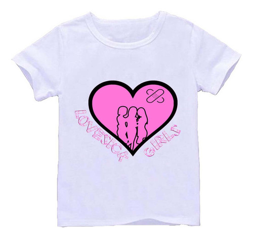 Remera Blanca Niños Blackpink R94