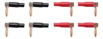 Comprar 24 Cables De Altavoz Tipo Banana Plug, Adaptador De 4 Mm, 24