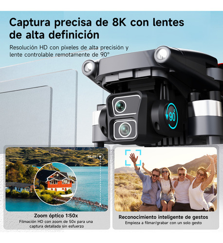Mini Drone Profesional Gps Controlador Avanzado Pantalla L6001, SJRC 8k L600-1PRO MAX L600-1PRO 2