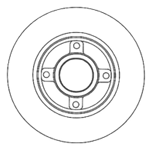 Disco Freno Trasero C/maza (249mm) Peugeot 206 98-05