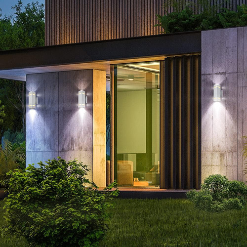 Luces De Pared Para Exteriores Con Sensor De Anochecer A Ama