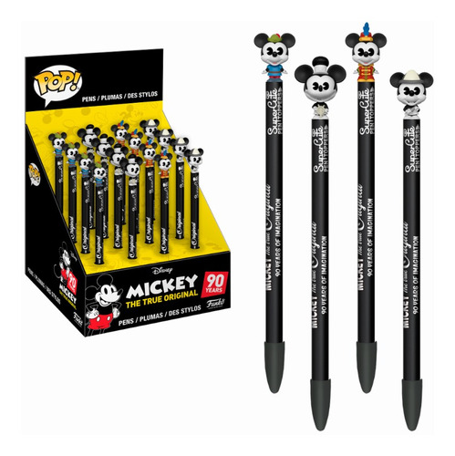 Set De 5 Plumas Mickey Mouse 90 Aniversario