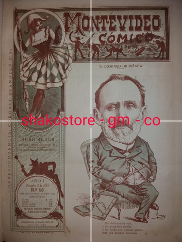 Revista De 1894 Caricatura Original Domingo Ordoñana Rural