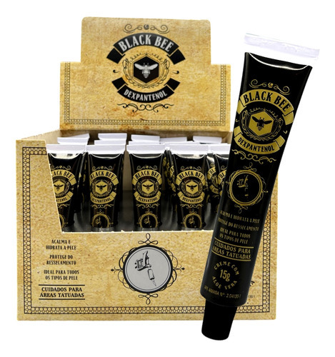 Pomada Black Bee Para Tattoo Aftercare 20un Com 15g Tatuagem