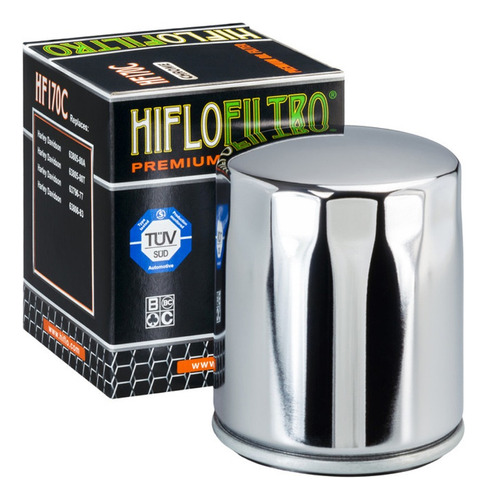 Filtro Óleo Sporster 883/1200 Cromado Hiflofiltro Hf170c