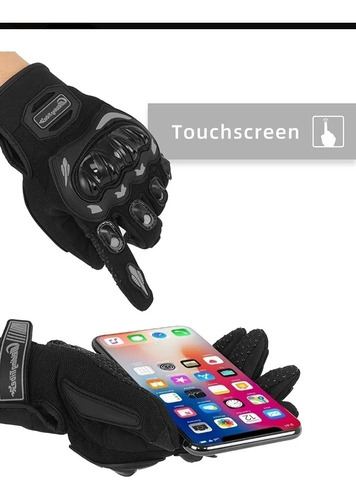 Imagen 3 de 4 de Guante Motorizado Moto Motocicleta Cross Protección Nudillo