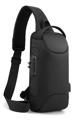 Hombre Anti-robo Cerradura De Combinación Crossbody Bag