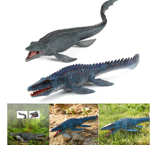 Juguetes Realistas De Dinosaurios Mosasaurus, 2 Piezas, Jugu