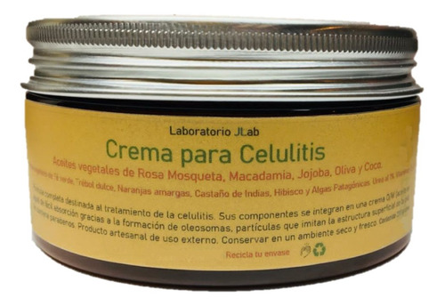 Crema Celulitis-té Verde/castaño De Indias/aceites Naturales