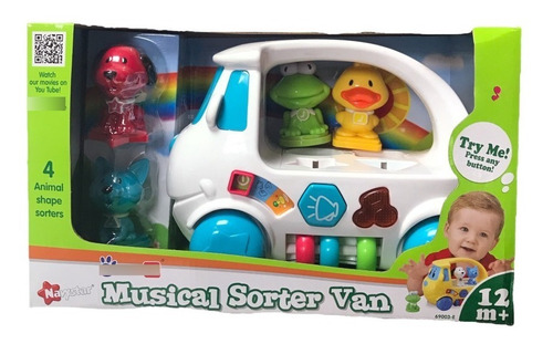 Musical Sorter Van Luz Sonidos Animales Auto Lionels