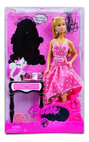 Barbie Color Your World Pink Party Rule #1 Wear Pink 2008