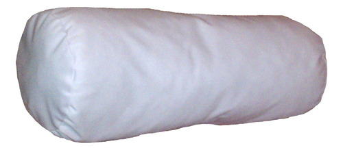 Almohada Cilíndrica 23x89 Centímetros Forma Decorativa Blanco