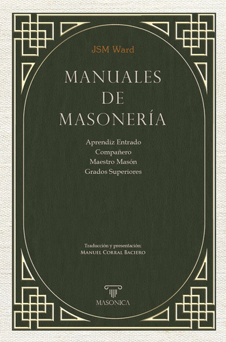Manuales De Masonería, De Jsm Ward