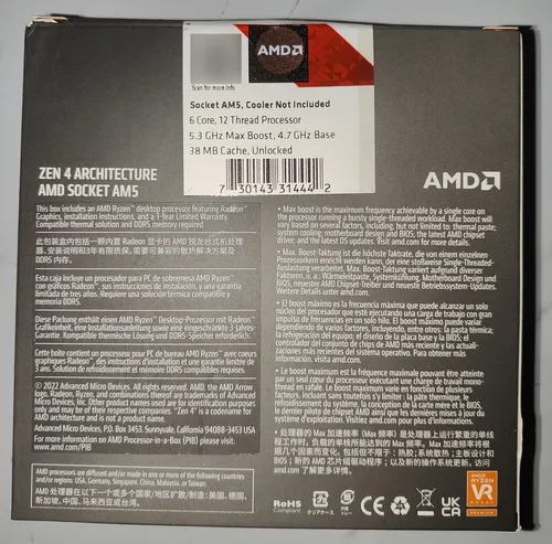 Cpu Gamer Amd Ryzen 5 7600x