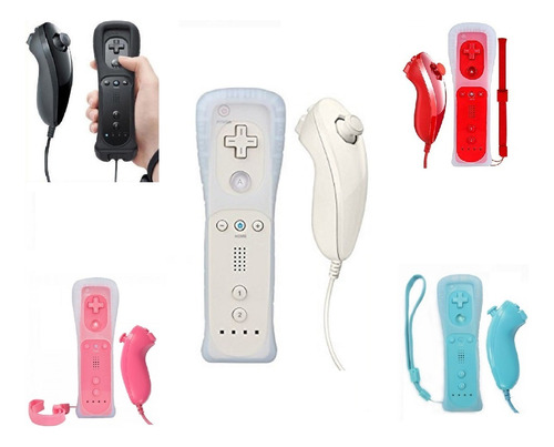 Control Remote Controller Y Nunchuk Para Wii Y Wii U 5 Color