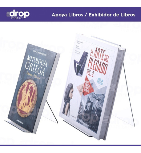 Imagen 5 de 10 de Apoya Libros Soporte Exhibidor Porta Sujeta Libros X1u
