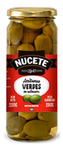 Aceitunas  Verde Nº7 Fco 220 Gr Nucete Encurtidos