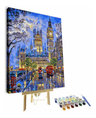 Pintura Numero Para Adulto  Tumovo Big Ben Diy Color Niño