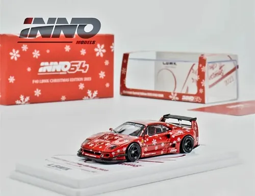 Inno 1/64 Ferrari F40 Lbwk Edição Especial De Natal 2023