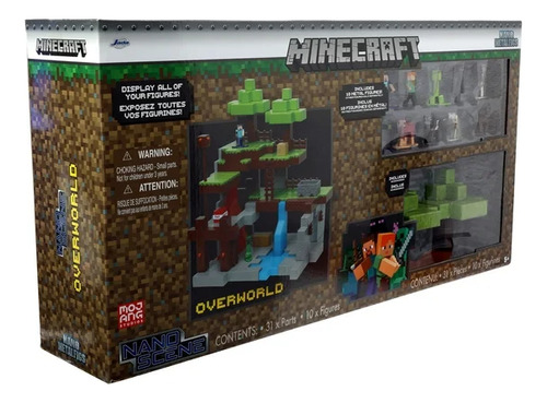 Set Figuras Metalica Minecraft Jada 31 Accesorios/10 Figuras