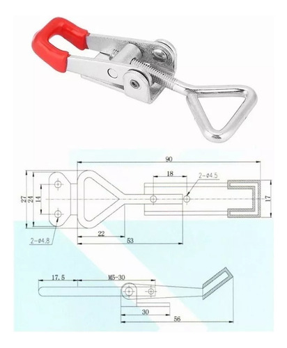 304 Abrazadera De Palanca Acero Inoxidable Clamp