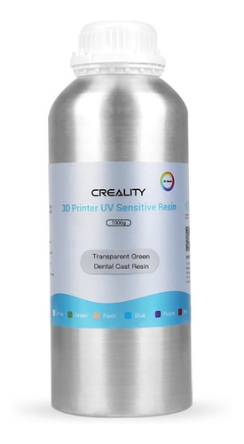 Resina Creality 3d Casteable Dental Verde Transparente 1kg