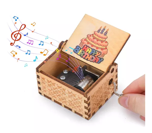  Caja musical de madera con diseño de girasoles mariposa para  mejor mamá, caja musical personalizada con manivela para cumpleaños,  Navidad, boda, San Valentín : Hogar y Cocina