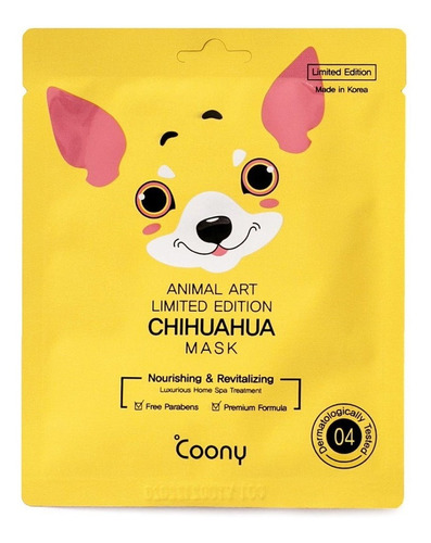Imagen 1 de 3 de Coony - Animal Art Chihuahua Mask - Nutritiva