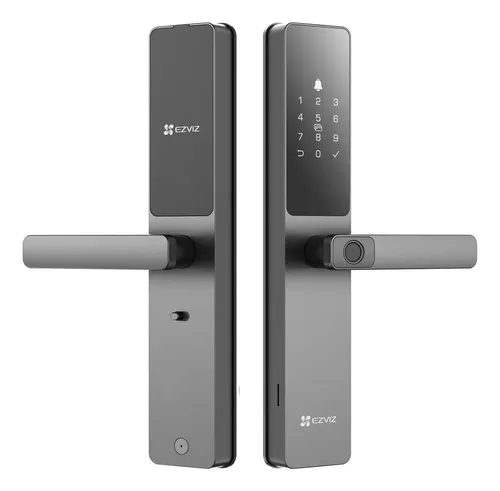 Fechadura Digital Inteligente Ezviz Cartão Senha Dl05 Wifi Cor Ci...