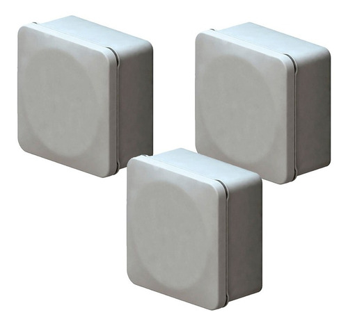 3 Cajas Nema Lisa De 100x100x45 Mm Ip65 Presión Proteccion