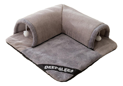 Cama Túnel Para Gatos, Cabaña De Juego Con Bolas Gris S