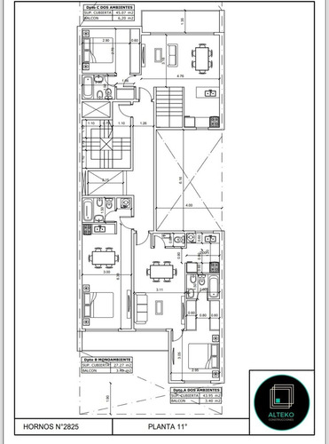 Departamento Dos Amb. Con Terraza Propia De 48 Mts