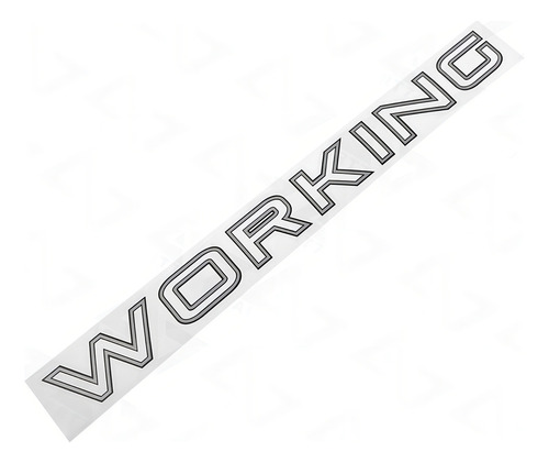 Adhesivo con emblema Kit 3 Hard Working Road 2013 A de 17 caras