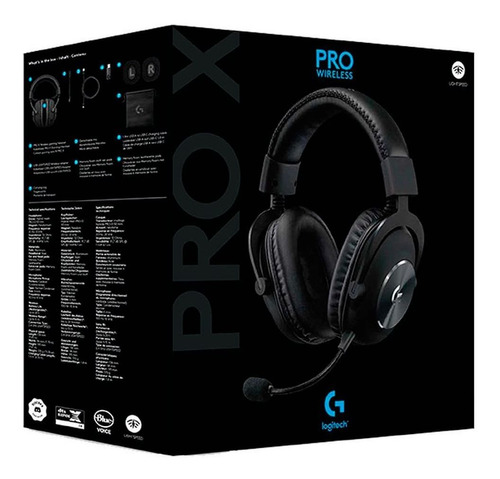 Audifono Gamer Logitech Pro X Wireless Lightspeed Black