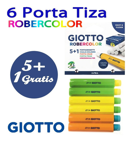 Porta Tiza Giotto Robercolor Set X  5 + 1 Gratis 