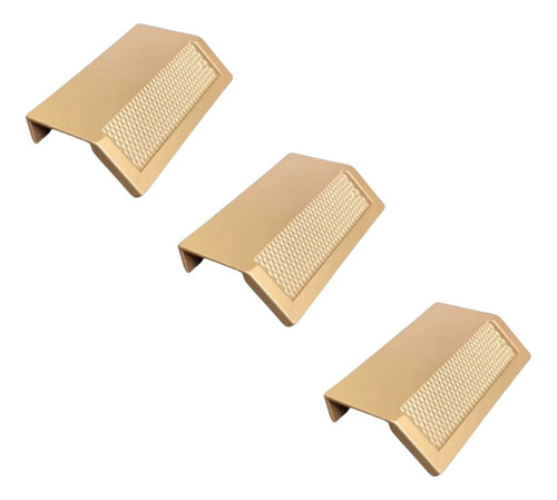 Kit 3 Puxador Citizen 45 Graus P Dourado Matte Fosco Zen