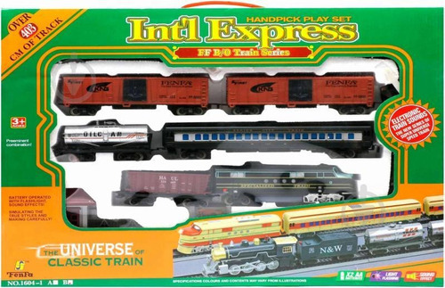 Playset Tren Clasico Intel Express Luz Y Sonido Jeg 1604-1b